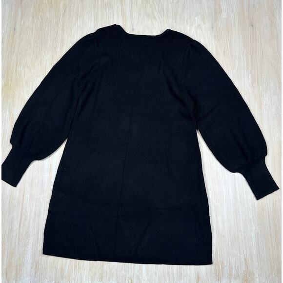 NWT Boston Proper Black Long Sleeve Pullover Date Night Knit Sweater Dress XL - Picture 11 of 15